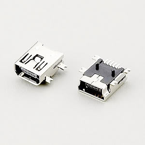 UBMI10C05xxEQx1 - Mini USB / AB / Female / SMT - Jaws Co., Ltd.